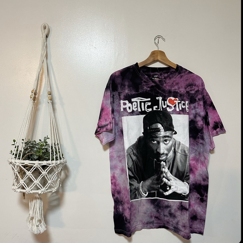💜💜💜2pac  tie dye tee